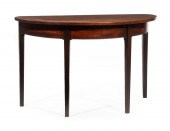 GEORGE III MAHOGANY DEMILUNE C