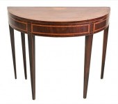 GEORGE III MAHOGANY DEMILUNE G