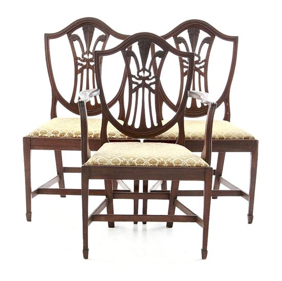 George III mahogany dining chairs