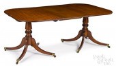 GEORGE III MAHOGANY DOUBLE PED