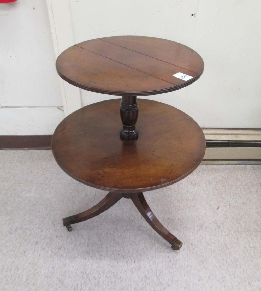 GEORGE III MAHOGANY DROP-LEAF 'DUMB