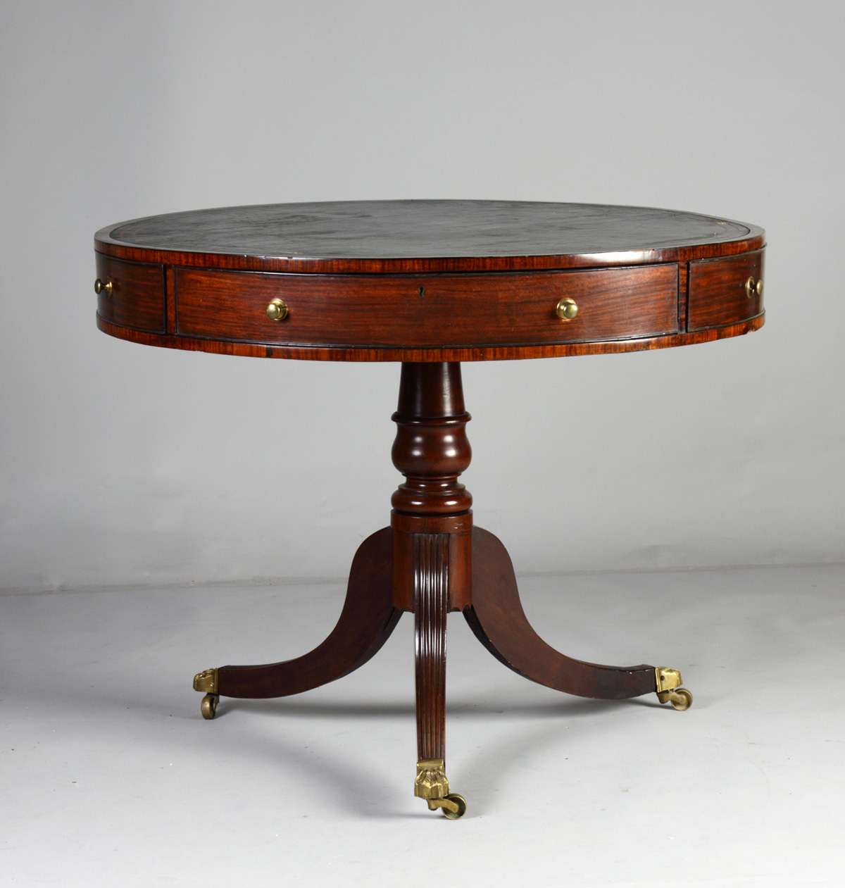 George III Mahogany Drum Table