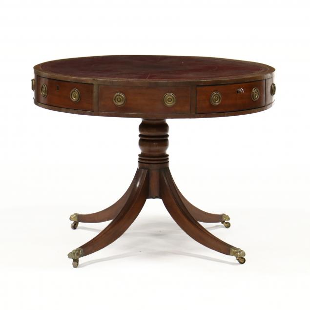 GEORGE III MAHOGANY DRUM TABLE