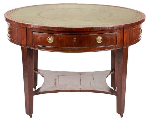 GEORGE III MAHOGANY DRUM