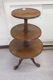 GEORGE III MAHOGANY 'DUMB WAIT
