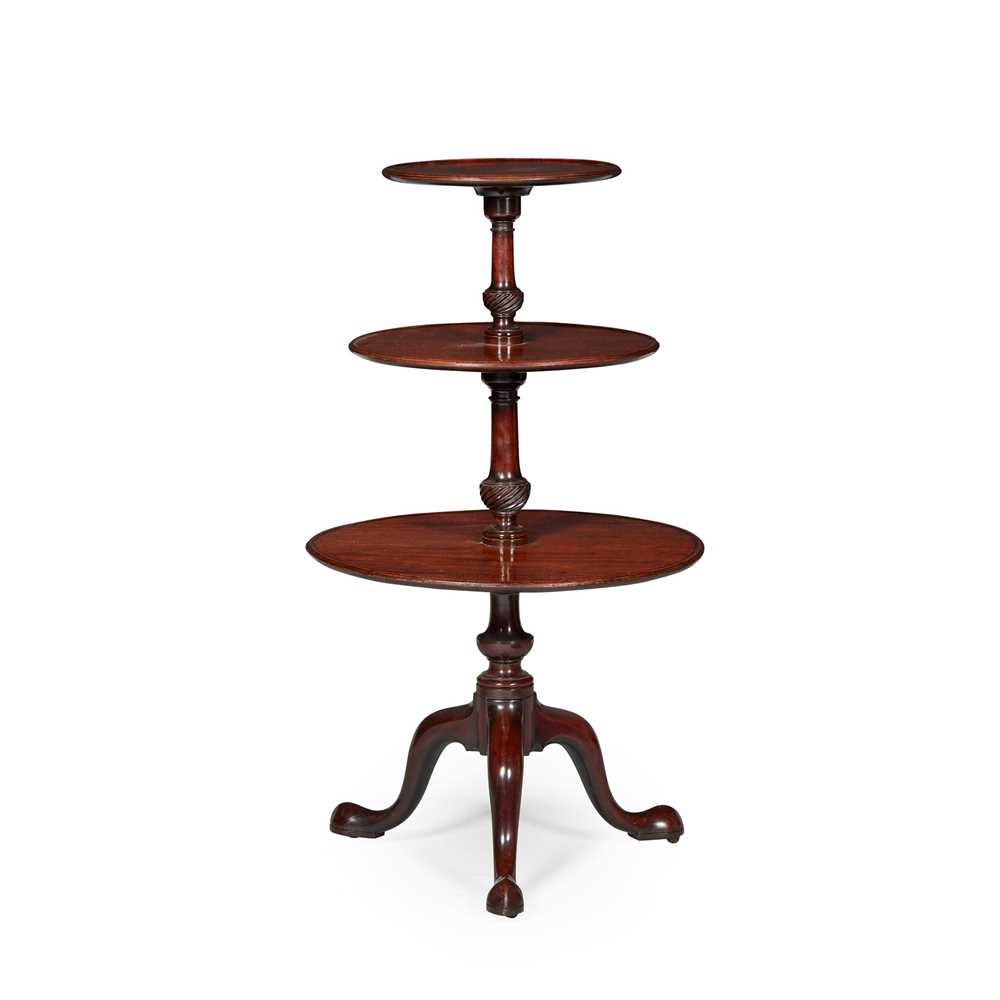GEORGE III MAHOGANY DUMBWAITER 18TH
