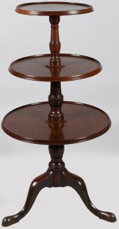 GEORGE III MAHOGANY DUMBWAITER