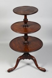 GEORGE III MAHOGANY DUMBWAITER