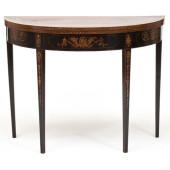 GEORGE III MAHOGANY EBONIZED A
