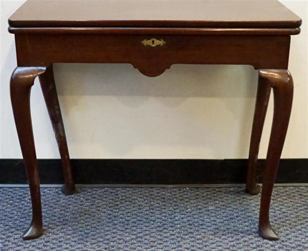 GEORGE III MAHOGANY FOLD-TOP