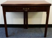 GEORGE III MAHOGANY FOLD-TOP T