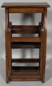 GEORGE III MAHOGANY FOLDING LI