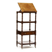 GEORGE III MAHOGANY FOUR-TIERE