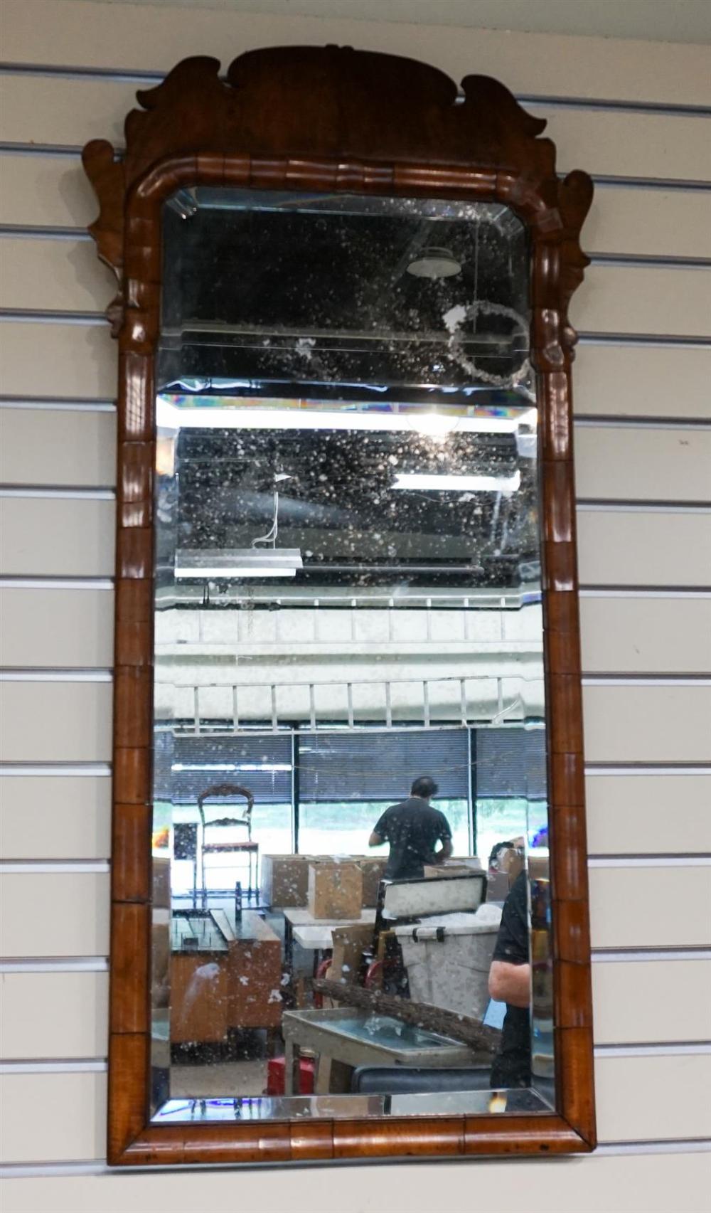 GEORGE III MAHOGANY FRAME BEVEL
