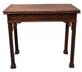 GEORGE III MAHOGANY GAME TABLE