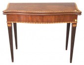GEORGE III MAHOGANY GAME TABLE
