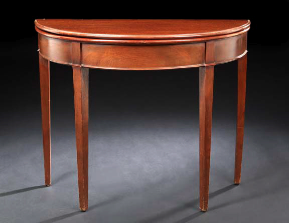 George III Mahogany Games Table, 
