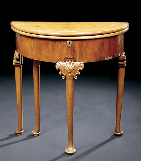 George III Mahogany Games Table, 