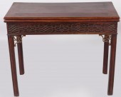 GEORGE III MAHOGANY GAMES TABL