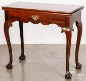 GEORGE III MAHOGANY GAMES TABL