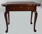 GEORGE III MAHOGANY GAMES TABL