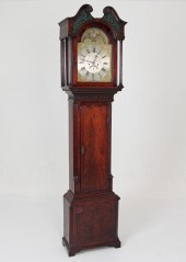 GEORGE III MAHOGANY GRANDFATHE