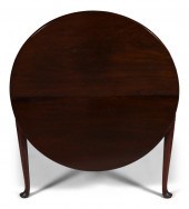GEORGE III MAHOGANY HANDKERCHI