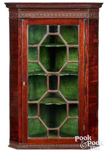 GEORGE III MAHOGANY HANGING