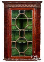GEORGE III MAHOGANY HANGING CO