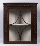 GEORGE III MAHOGANY HANGING CO