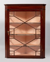 GEORGE III MAHOGANY HANGING CO