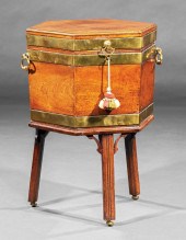 GEORGE III MAHOGANY HEXAGONAL