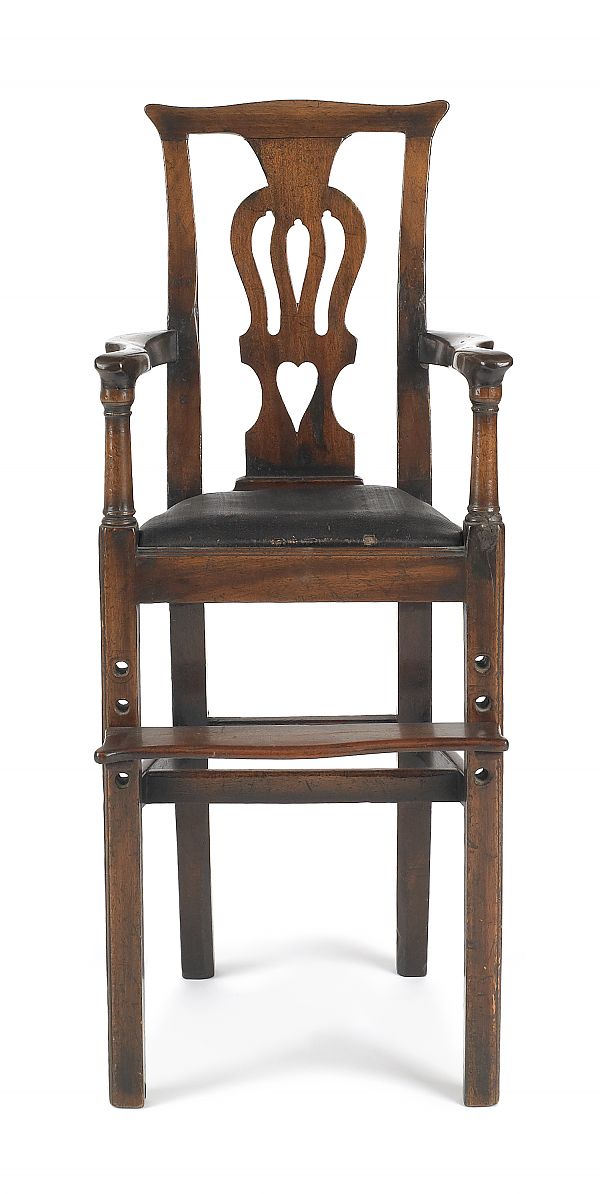 George III mahogany highchair ca.