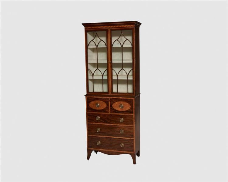 GEORGE III MAHOGANY INLAID