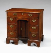George III mahogany kneehole d