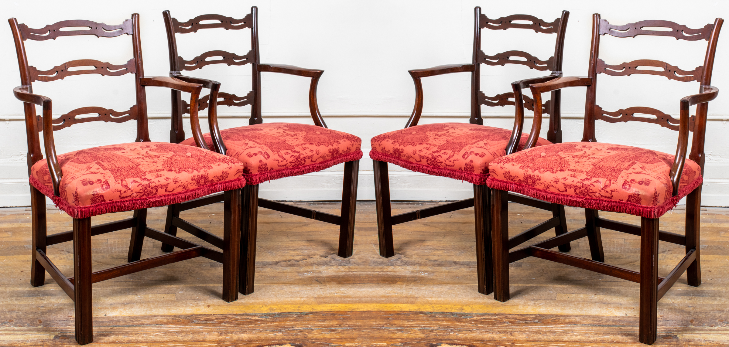 GEORGE III MAHOGANY LADDERBACK