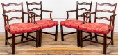 GEORGE III MAHOGANY LADDERBACK