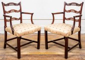 GEORGE III MAHOGANY LADDERBACK