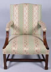 GEORGE III MAHOGANY LIBRARY AR