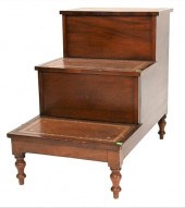 GEORGE III MAHOGANY LIBRARY ST