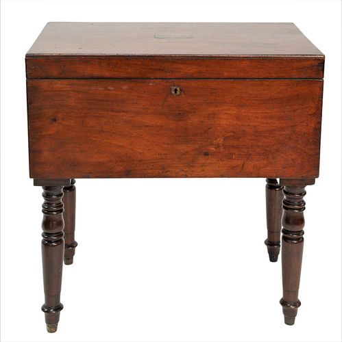 GEORGE III MAHOGANY LIFT TOP