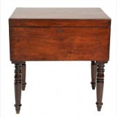 GEORGE III MAHOGANY LIFT TOP C
