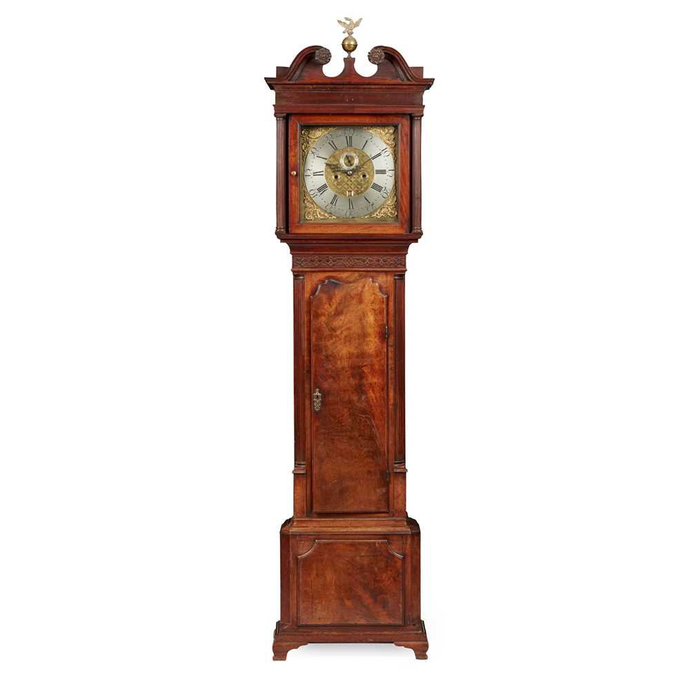GEORGE III MAHOGANY LONGCASE CLOCK,