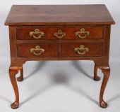 GEORGE III MAHOGANY LOWBOY, TH