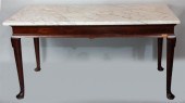 GEORGE III MAHOGANY MARBLE-TOP