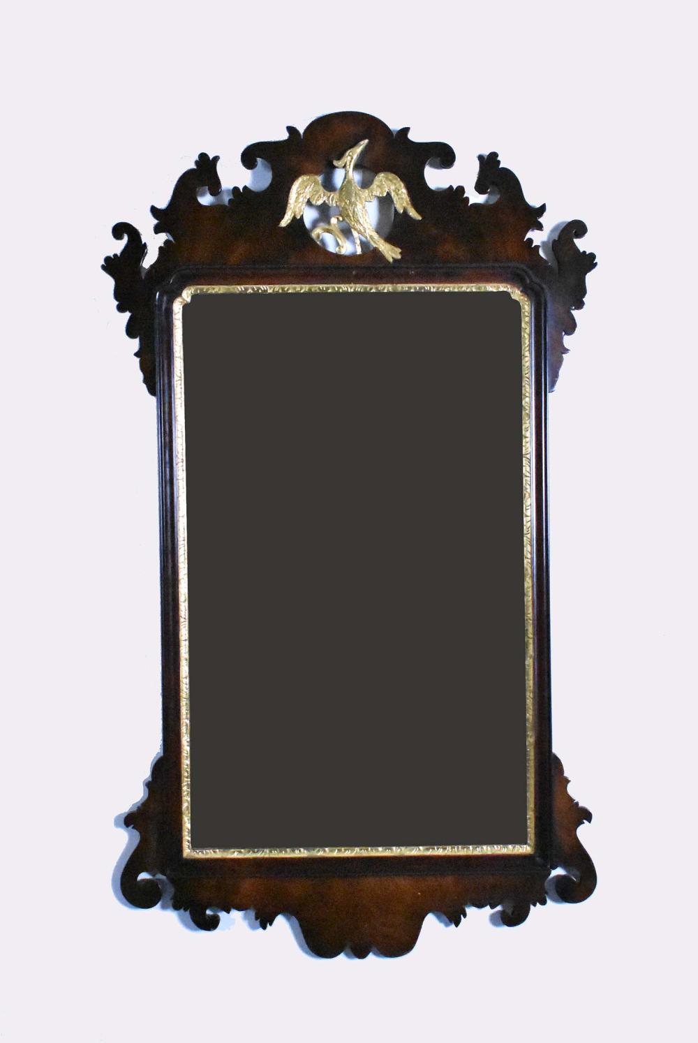 GEORGE III MAHOGANY MIRRORCirca