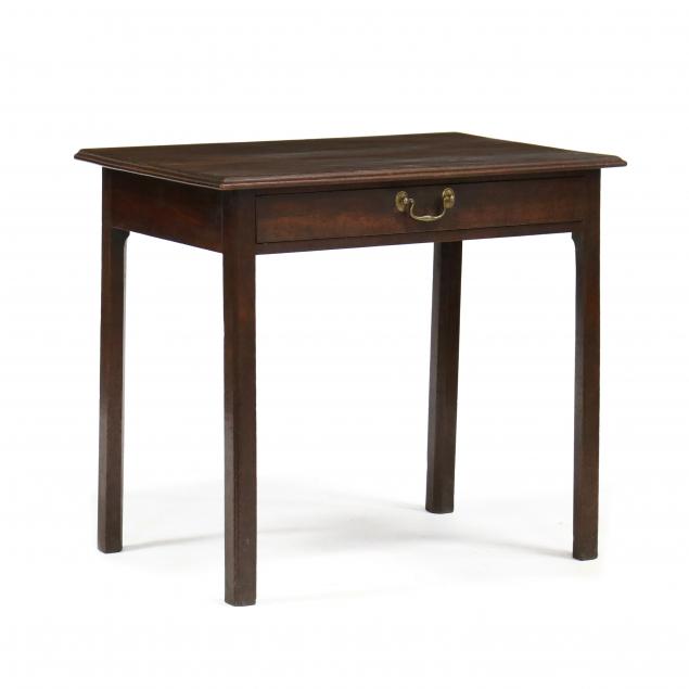 GEORGE III MAHOGANY ONE DRAWER
