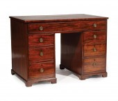 GEORGE III MAHOGANY PEDESTAL D