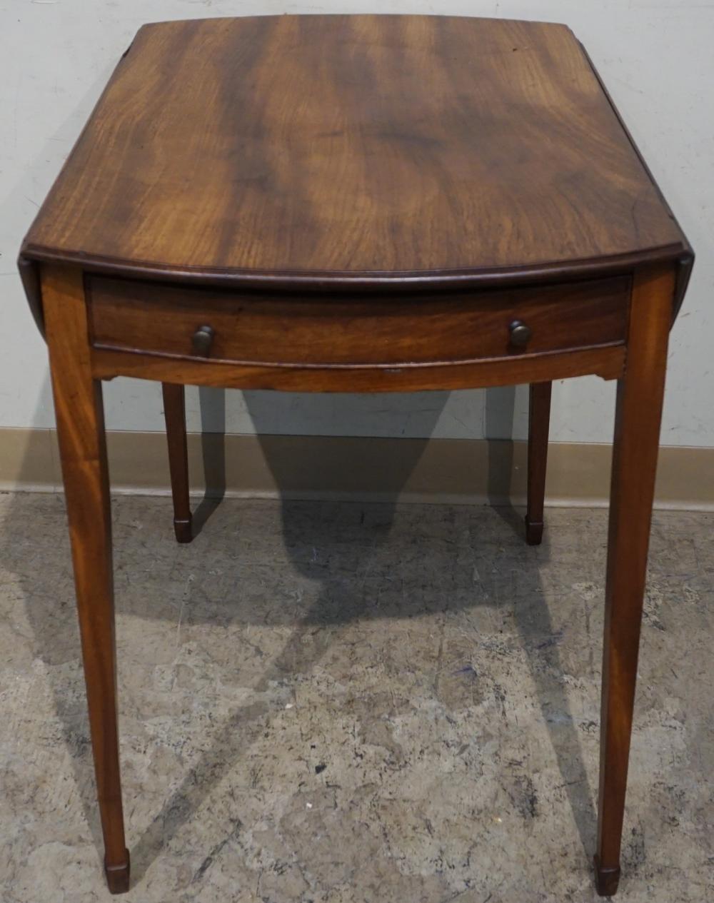 GEORGE III MAHOGANY PEMBROKE TABLE,