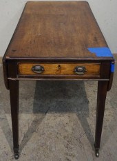 GEORGE III MAHOGANY PEMBROKE T